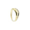 Bague double anneau en or jaune, or blanc et diamants 58 Facettes 39837