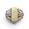 Bague 52 David Webb - Bague pavée en or jaune, diamants et émail 58 Facettes