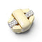Bague 52 David Webb - Bague pavée en or jaune, diamants et émail 58 Facettes