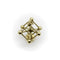 Pendentif Pendentif Atomium vintage en or jaune 14K 58 Facettes A2008M