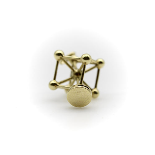 Pendentif Pendentif Atomium vintage en or jaune 14K 58 Facettes A2008M
