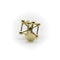Pendentif Pendentif Atomium vintage en or jaune 14K 58 Facettes A2008M