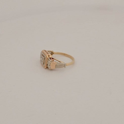 Bague 51 Bague fleur en or blanc et diamants 58 Facettes 2504811