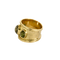 Bague 57 Bague jonc en or jaune 18 carats et pierres de couleur 58 Facettes BO/240024//