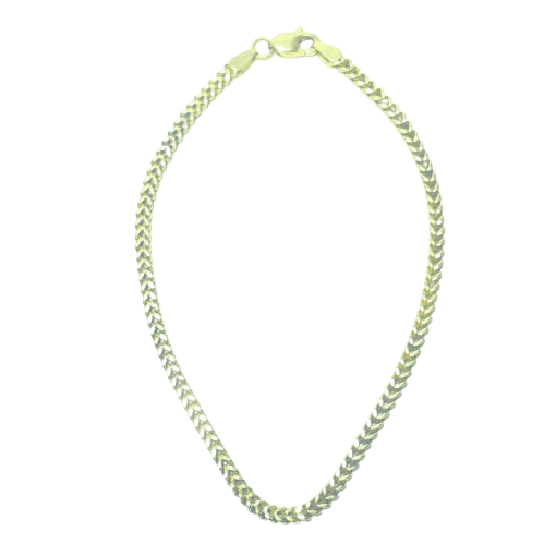 Gourmette - Bracelet en or jaune 18 carats 58 Facettes 260116