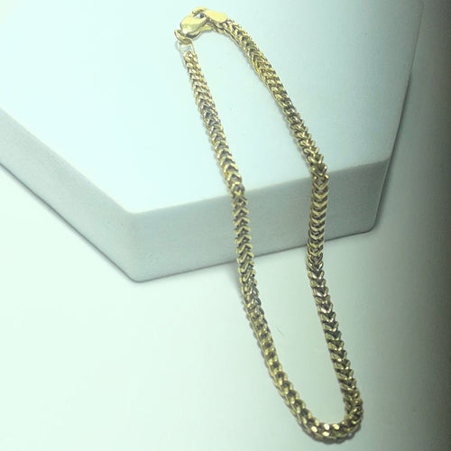 Gourmette - Bracelet en or jaune 18 carats 58 Facettes 260116
