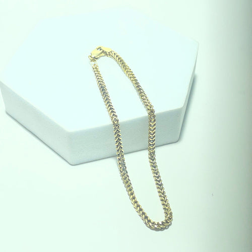 Gourmette - Bracelet en or jaune 18 carats 58 Facettes 260116