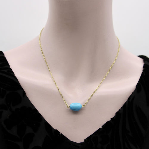 Collier Me & Ro - Collier vintage en or 18K et turquoise 58 Facettes A2008I