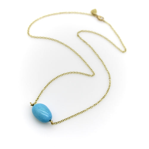 Collier Me & Ro - Collier vintage en or 18K et turquoise 58 Facettes A2008I