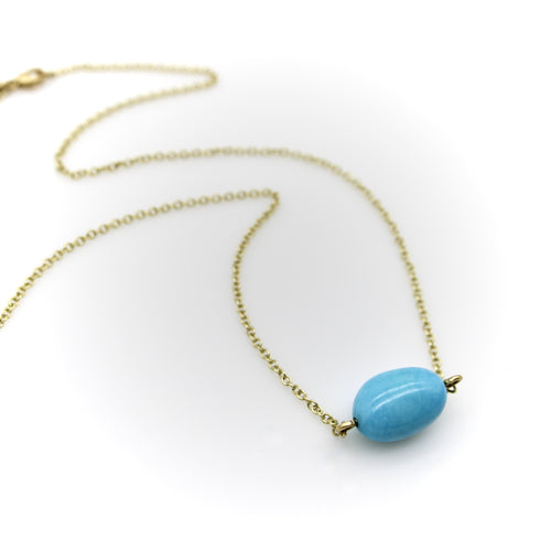 Collier Me & Ro - Collier vintage en or 18K et turquoise 58 Facettes A2008I