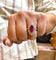 Bague-pendentif en or 18 carats, diamants et rubis 58 Facettes trs