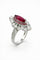 Bague-pendentif en or 18 carats, diamants et rubis 58 Facettes trs
