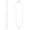 Collier point lumière en or blanc et diamant 0,18 ct 58 Facettes 39236