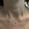 Collier point lumière en or blanc et diamant 0,18 ct 58 Facettes 39236