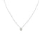 Collier point lumière en or blanc et diamant 0,18 ct 58 Facettes 39236