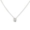 Collier point lumière en or blanc et diamant 0,18 ct 58 Facettes 39236