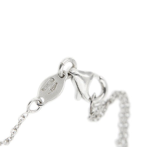 Collier point lumière en or blanc et diamant 0,18 ct 58 Facettes 39236