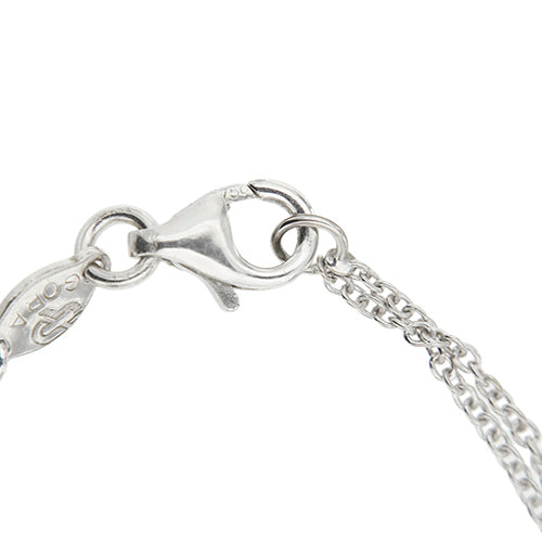 Collier point lumière en or blanc et diamant 0,18 ct 58 Facettes 39236