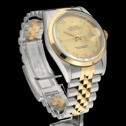 Montre Rolex Datejust - Montre automatique 16203 en or/acier 58 Facettes ROL/DJ1/1242