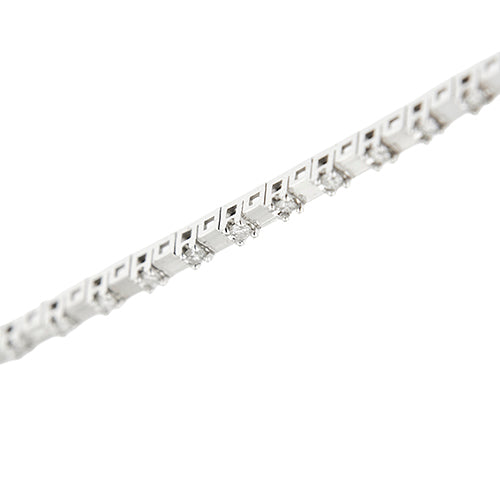 Bracelet tennis en or blanc et diamants 0,54 ct 58 Facettes 39088