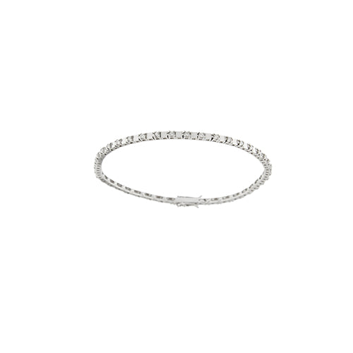 Bracelet tennis en or blanc et diamants 0,54 ct 58 Facettes 39088