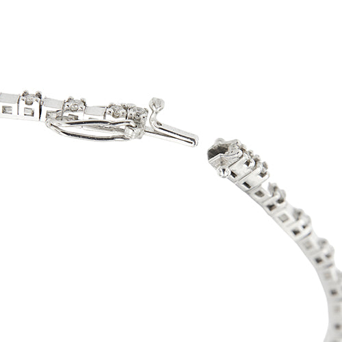 Bracelet tennis en or blanc et diamants 0,54 ct 58 Facettes 39088