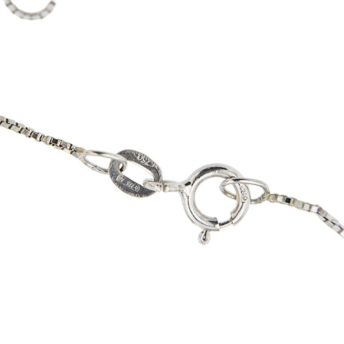Collier Collier point lumière en or blanc et diamant 0,24 ct 58 Facettes 39095