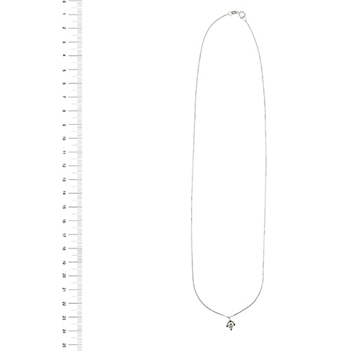 Collier Collier point lumière en or blanc et diamant 0,24 ct 58 Facettes 39095