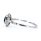 Bague 54 Bague halo en platine, saphir et diamants 58 Facettes 6ED0D62560E04110A6BCE45954990B8A