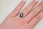 Bague 51.5 Art déco - Bague octogonale en or blanc, diamants et saphirs 58 Facettes 3930