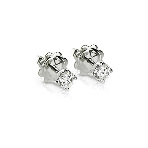 Boucles d'oreilles Boucles d’oreilles Fleur LDV - diamants, or blanc 18 kt 58 Facettes FLO26PLDVOB