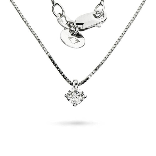 Pendentif Pendentif Flower en or blanc 18 kt avec diamant naturel 58 Facettes FLP30PLDVOB