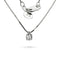 Pendentif LDV - Pendentif Forever en or blanc 18 kt avec diamant naturel 58 Facettes FRP56PLDVOB