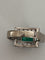 Bague 56 Bague en or gris 18k et platine, émeraude et diamants 58 Facettes LOT 7448