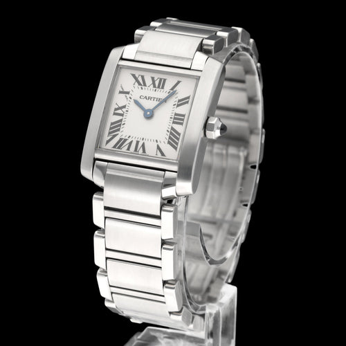 Montre Cartier Tank Française - Montre 2384 en acier 58 Facettes CRT/TNK/008