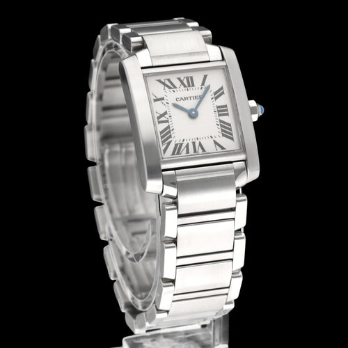 Montre Cartier Tank Française - Montre 2384 en acier 58 Facettes CRT/TNK/008