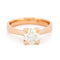Bague 52 Bague solitaire en or rose 18k avec diamant taille brillant 58 Facettes D276D9E8A87A4272B0D009012E23364F