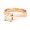 Bague 52 Bague solitaire en or rose 18k avec diamant taille brillant 58 Facettes D276D9E8A87A4272B0D009012E23364F