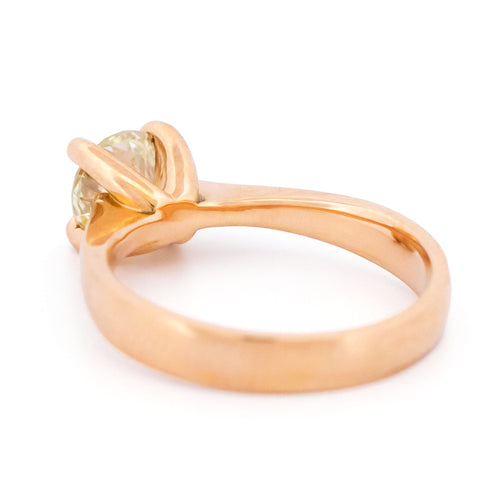 Bague 52 Bague solitaire en or rose 18k avec diamant taille brillant 58 Facettes D276D9E8A87A4272B0D009012E23364F