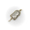 Pendentif Brother Wolf - Pendentif médaillon Virgo Maria en argent et or 14 carats perle 58 Facettes A2007T