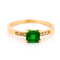 Bague 55 Bague - Émeraude, diamants, or jaune 18k, monture est-ouest 58 Facettes 5F81F53CCA9B41BB97FD8FE4D94B41D7