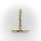 Collier Pendentif T-bar victorien en or 14K avec chaîne ovale 58 Facettes A2007P