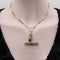 Collier Pendentif T-bar victorien en or 14K avec chaîne ovale 58 Facettes A2007P