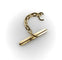 Collier Pendentif T-bar victorien en or 14K avec chaîne ovale 58 Facettes A2007P