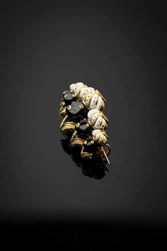 Broche Agostino Gigante - Broche des Mores en or jaune et émaux 58 Facettes spilla dei mori