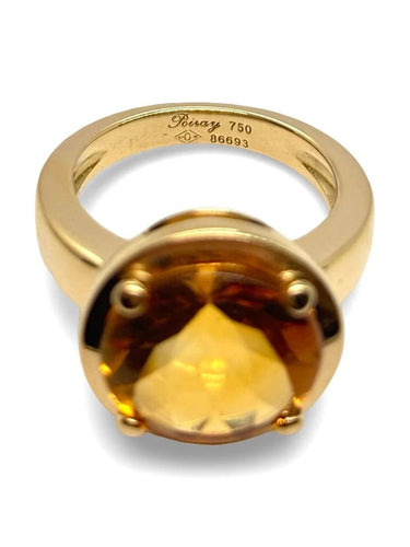 Bague 50 Poiray Filles - Bague en or jaune et citrine 58 Facettes 1281