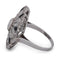 Bague 54 Bague en or blanc au travail ajouré 58 Facettes AN470 (00619)