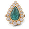 Bague 55 Bague en or jaune avec émeraude 58 Facettes AN114 (00829)