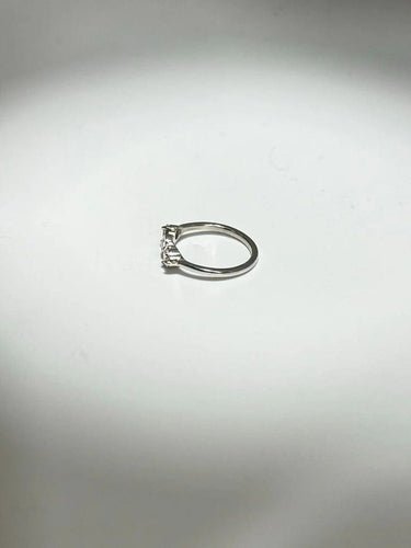 Bague 51 Bague trilogie en or blanc et diamants 58 Facettes Bague