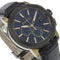 Montre Gucci 101G - Montre chronographe quartz en acier et cuir avec diamants 58 Facettes adkakg
